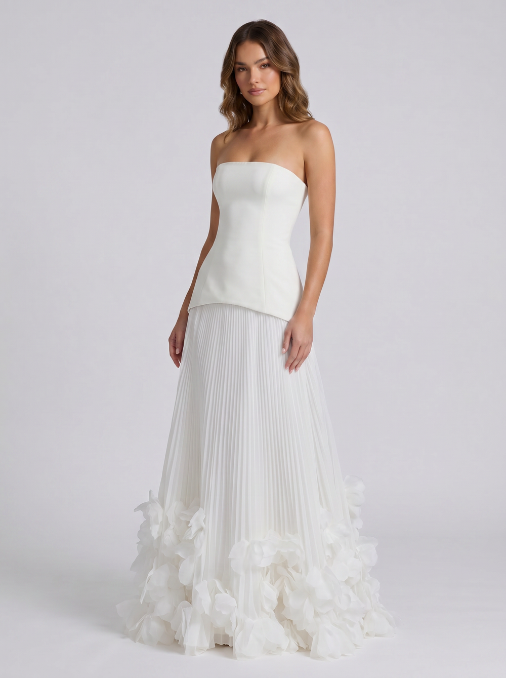 Celeste Corset Petal Maxi Set - Velvet Elan