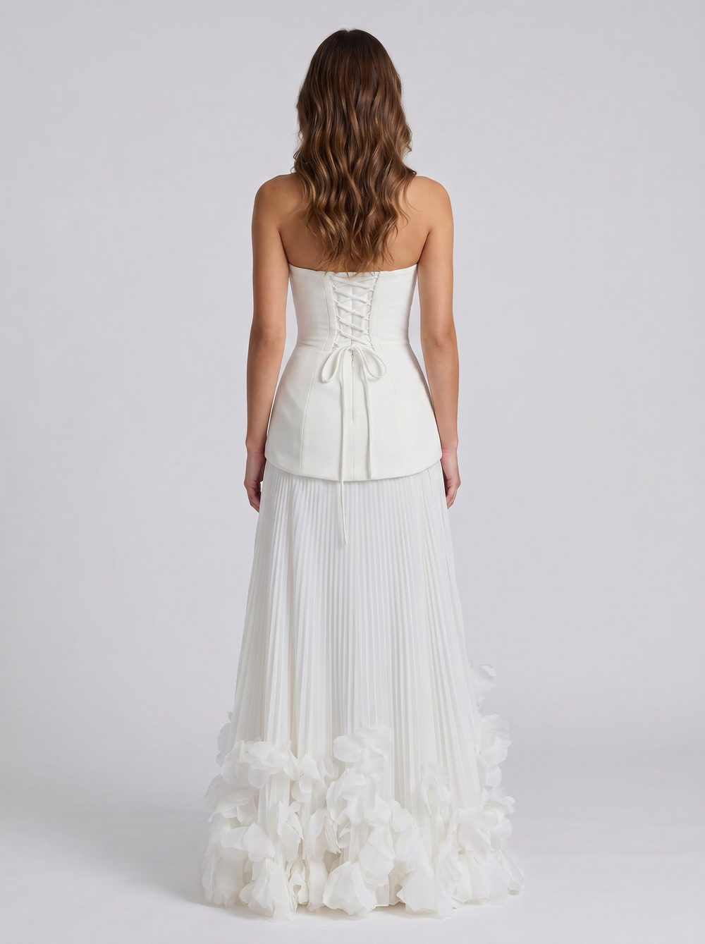 Celeste Corset Petal Maxi Set - Velvet Elan