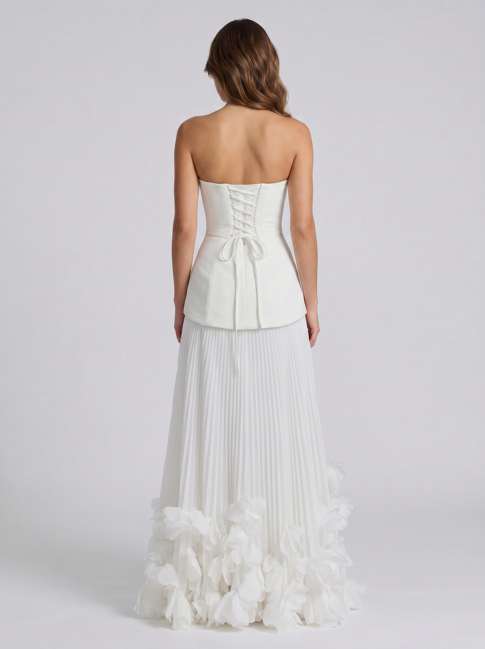 Celeste Corset Petal Maxi Set - Velvet Elan