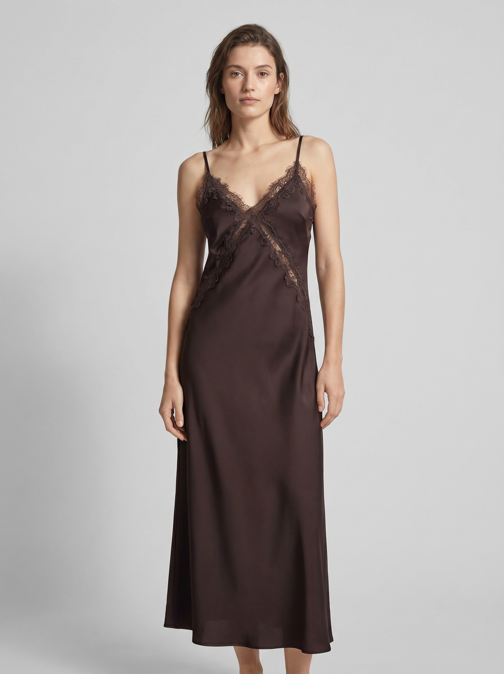 Sienna Lace Slip Maxi - Velvet Elan