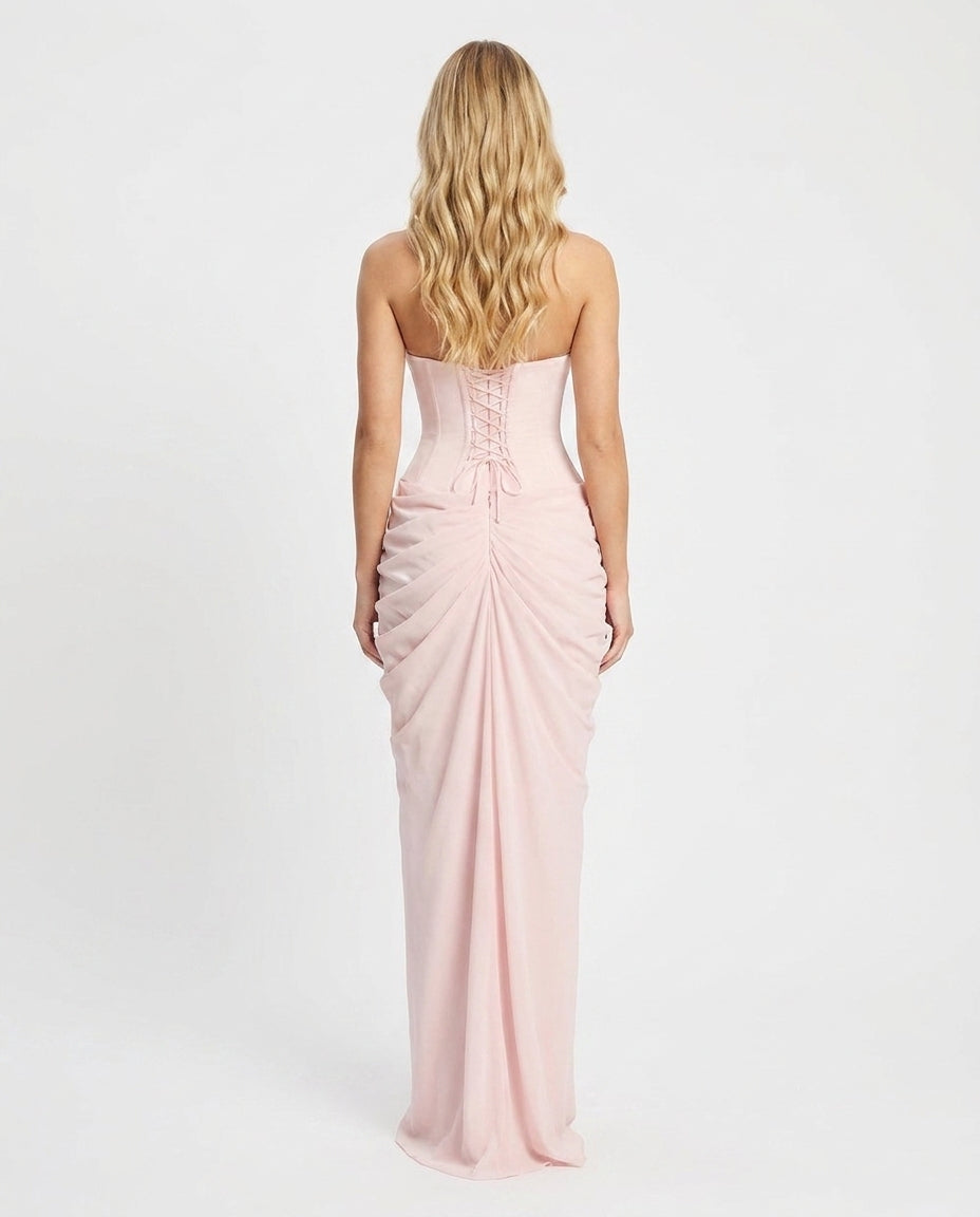 Dalia Halter Corset Maxi - Velvet Elan