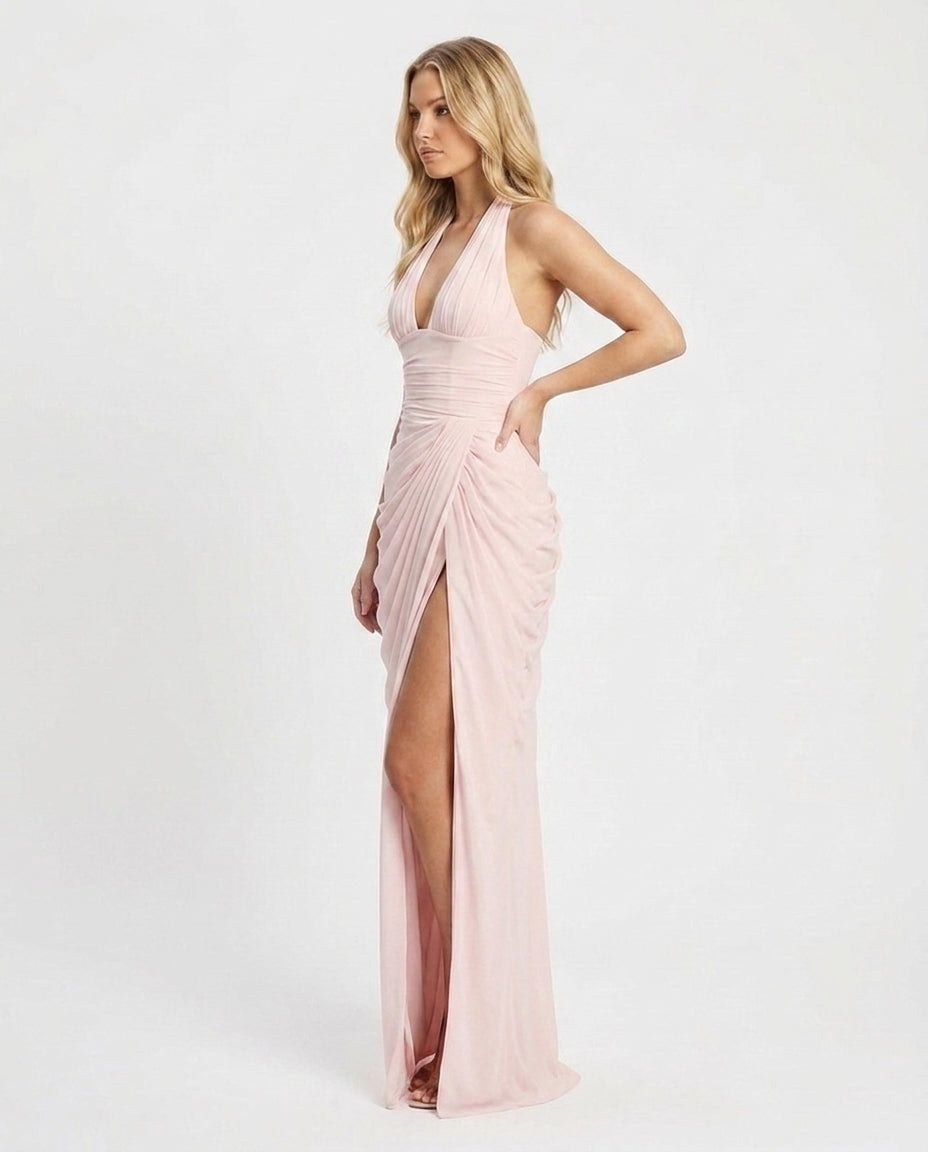 Dalia Halter Corset Maxi - Velvet Elan