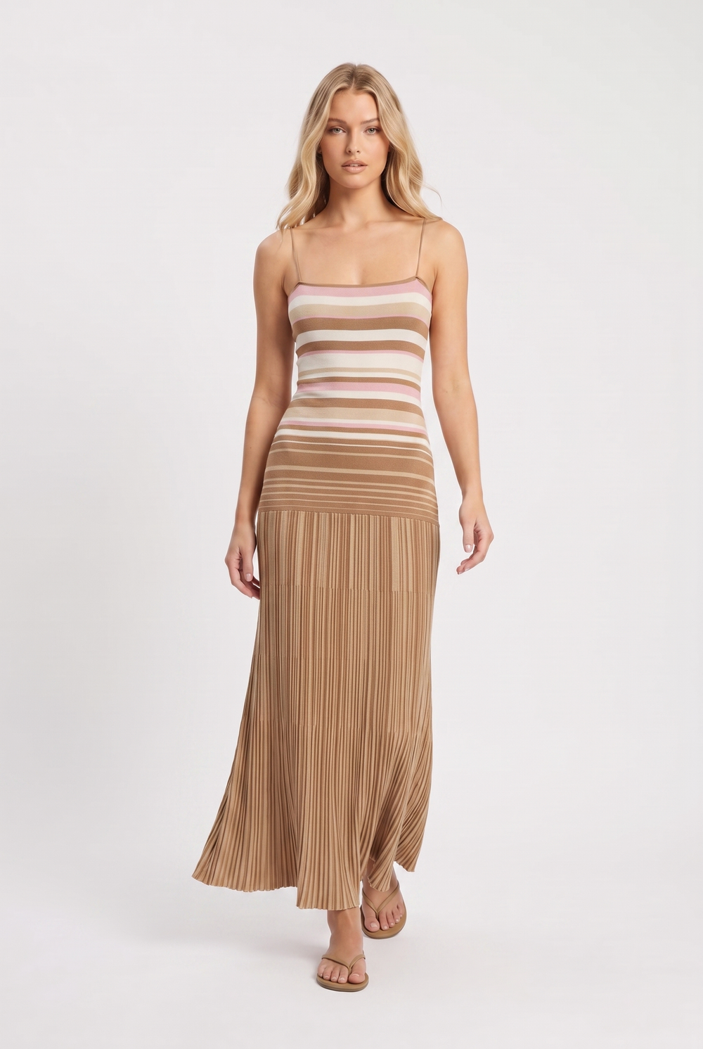 Talia Stripe Knit Maxi