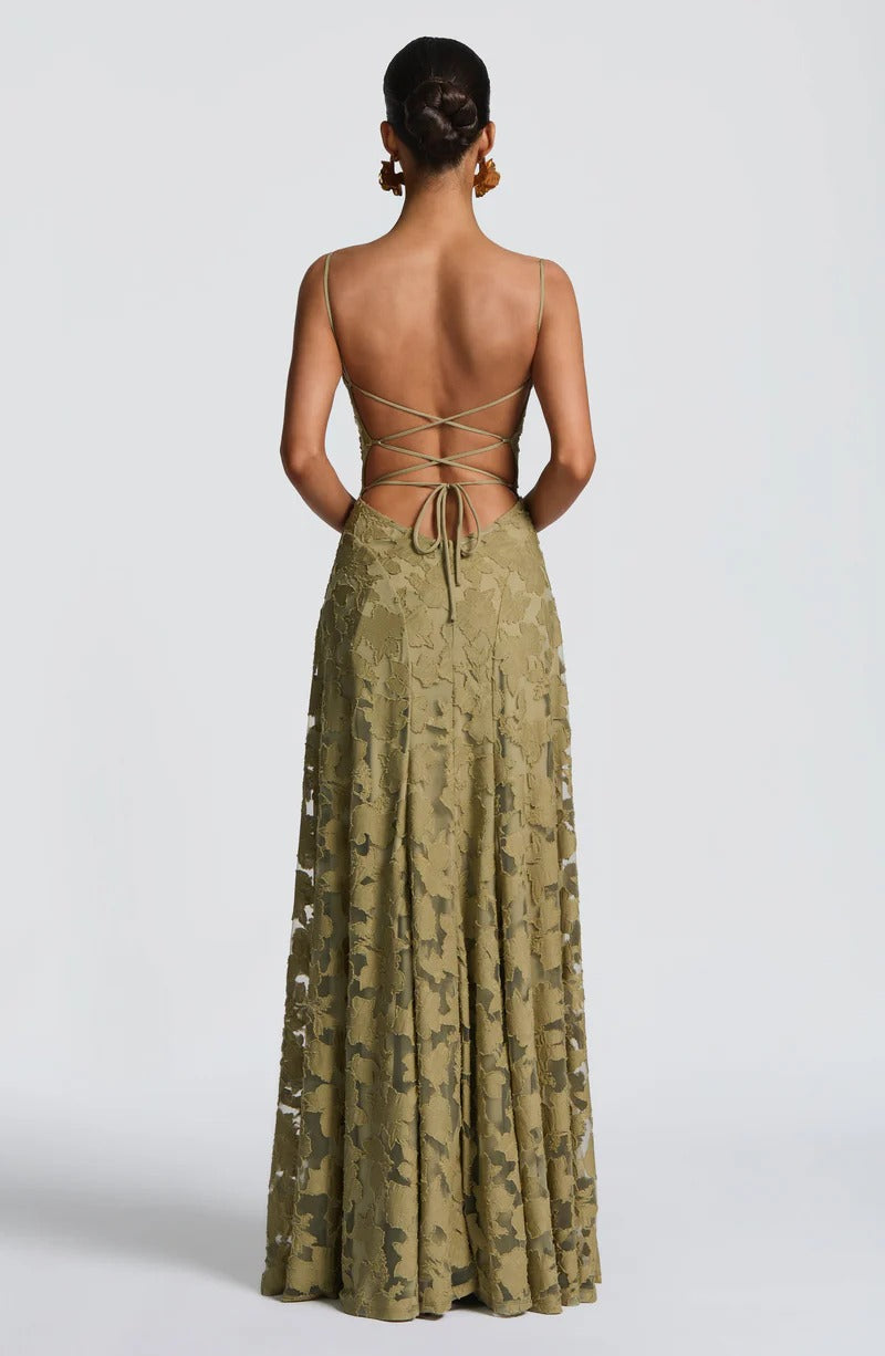 Francis Floral Burnout Maxi - Velvet Elan