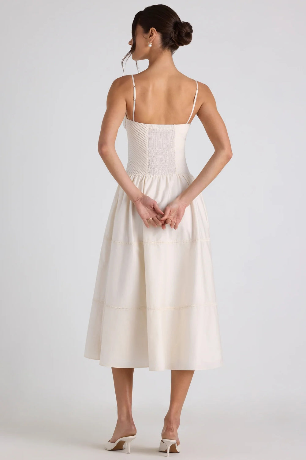 Pearl Corset Bow Midi - Velvet Elan