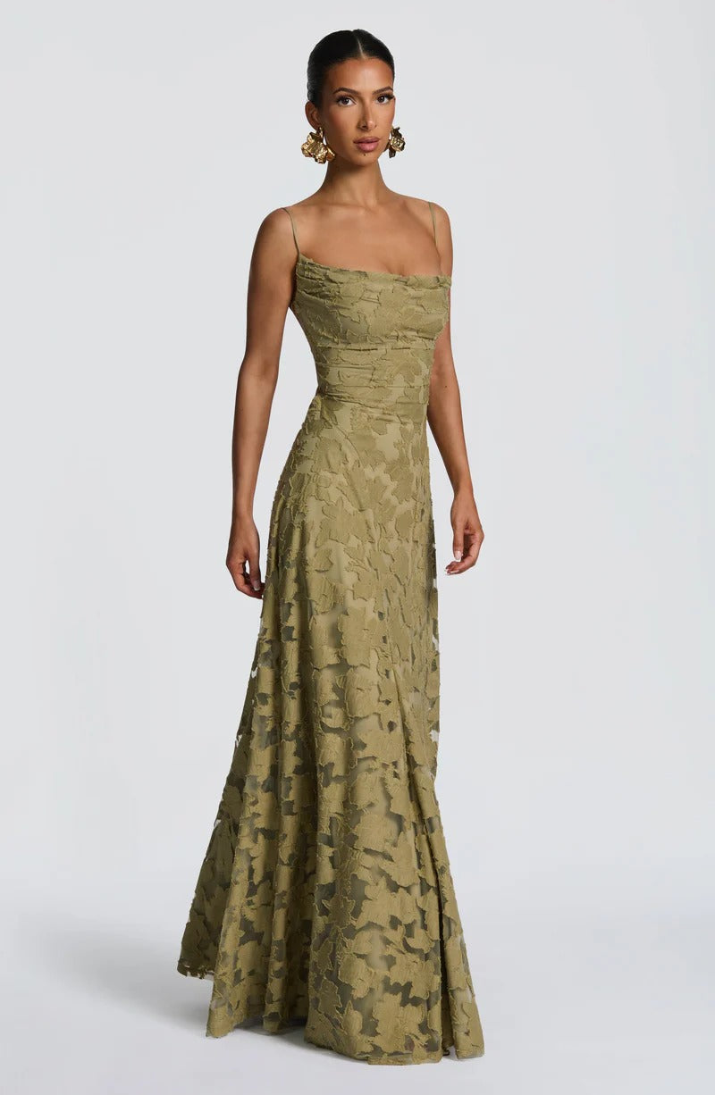 Francis Floral Burnout Maxi - Velvet Elan