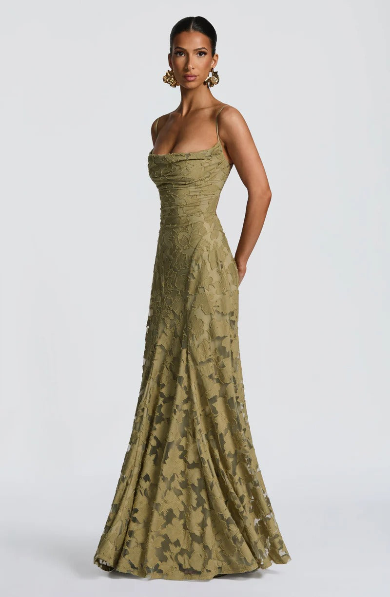 Francis Floral Burnout Maxi - Velvet Elan
