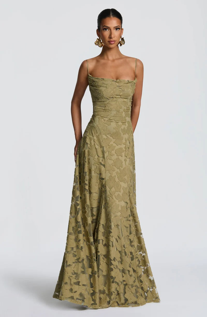 Francis Floral Burnout Maxi - Velvet Elan