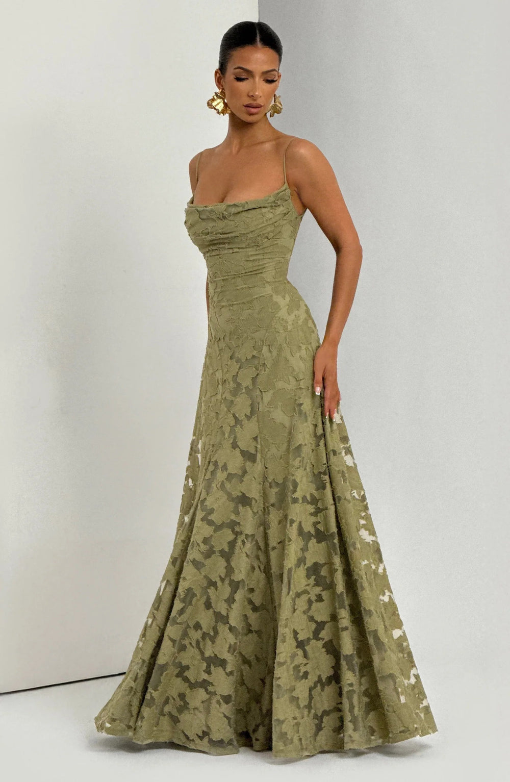 Francis Floral Burnout Maxi - Velvet Elan