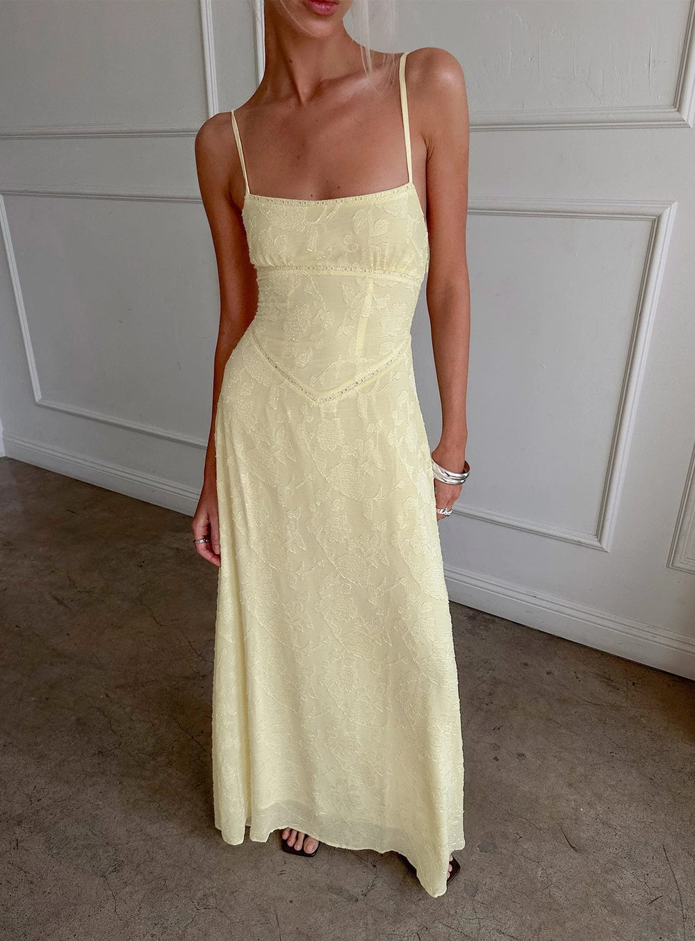 Butter Lace Back Maxi - Velvet Elan
