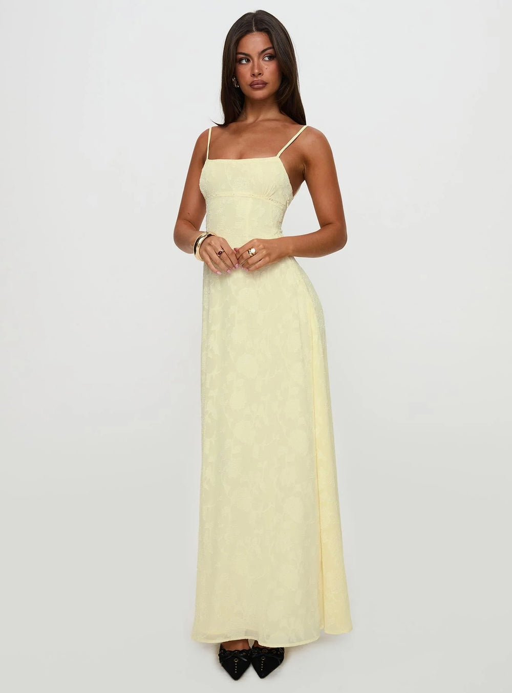 Butter Lace Back Maxi - Velvet Elan
