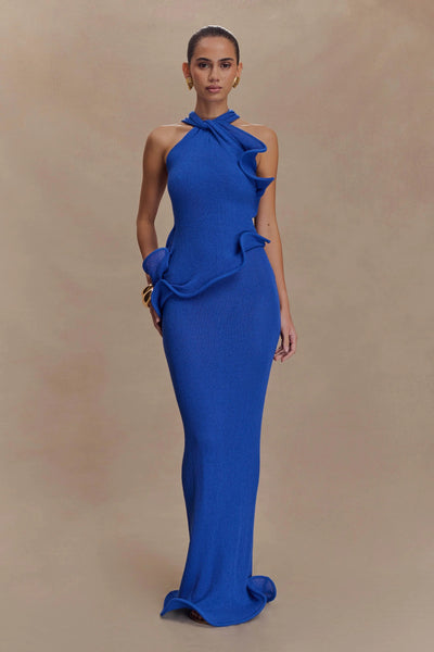 Sara Knit Ruffle Gown