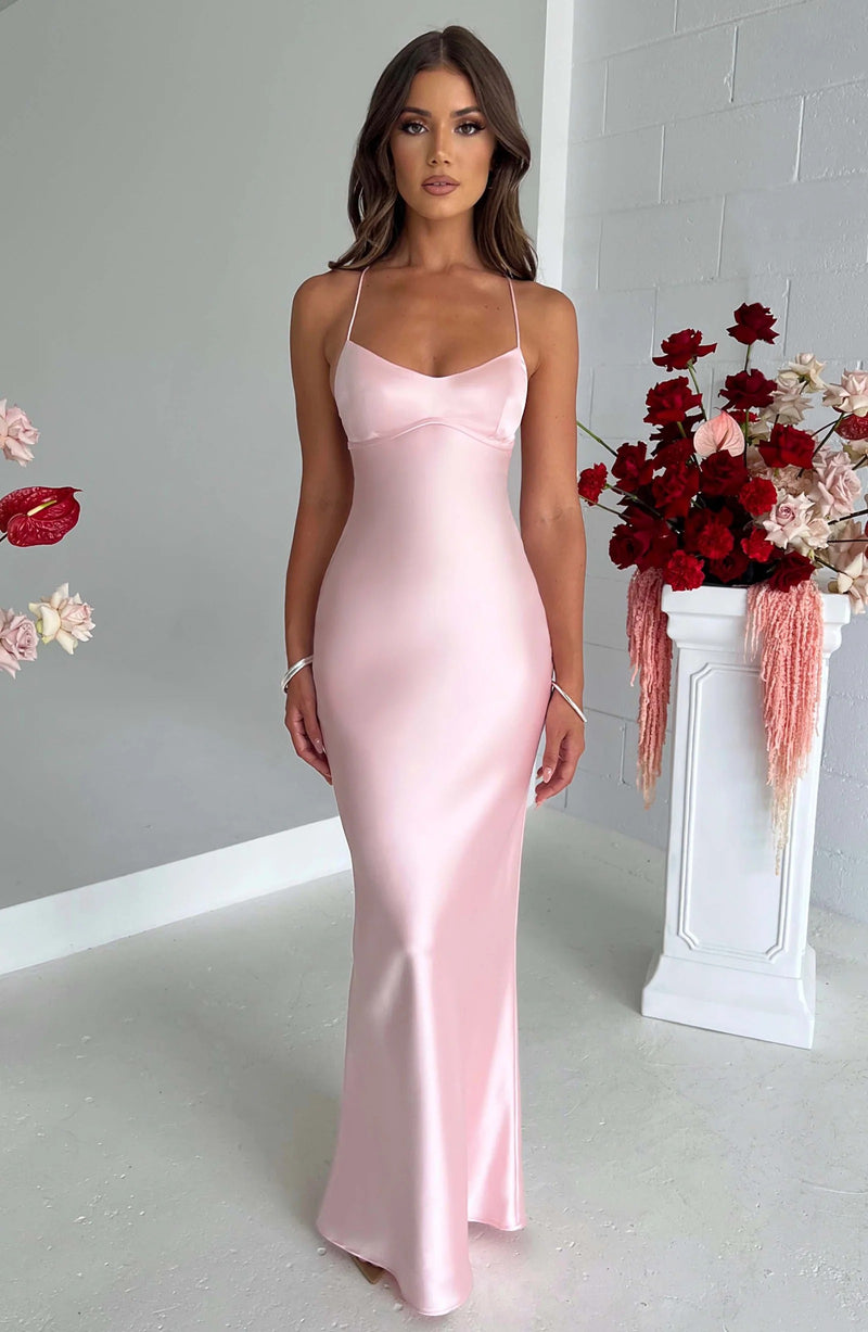 Aurélie Blush Gown - Velvet Elan