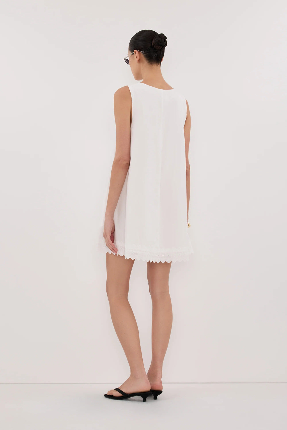 White Lace Trapeze Mini