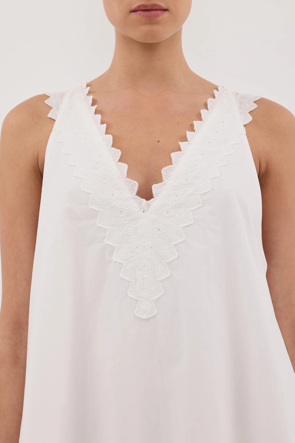 White Lace Trapeze Mini