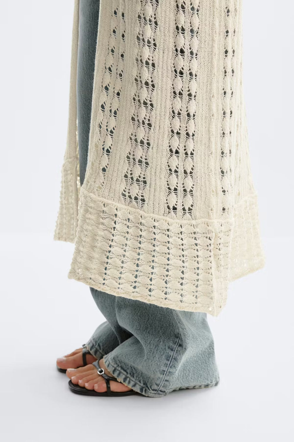 Luna Pointelle Cardigan - Velvet Elan