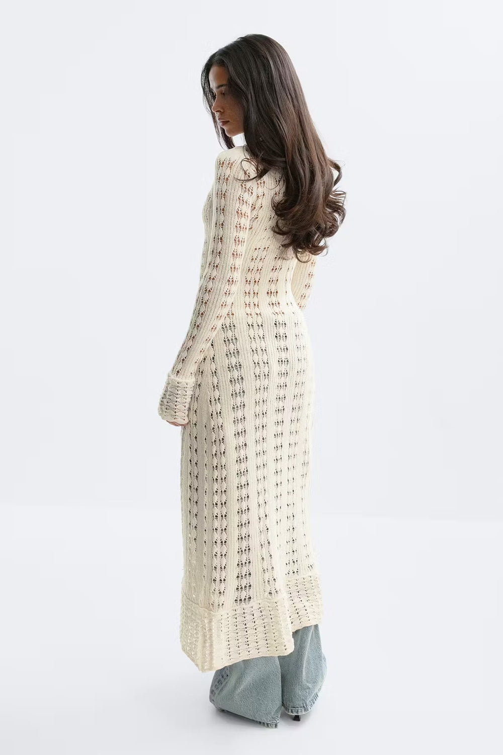 Luna Pointelle Cardigan - Velvet Elan