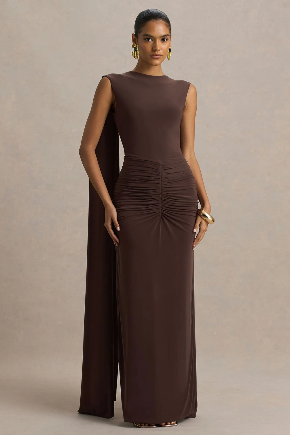Veloura Cocoa Gown - Velvet Elan