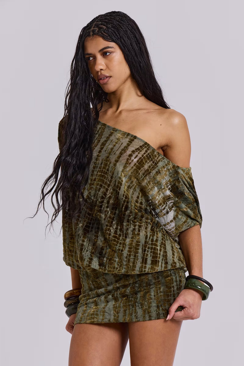Olive Tie-Dye Mini - Velvet Elan
