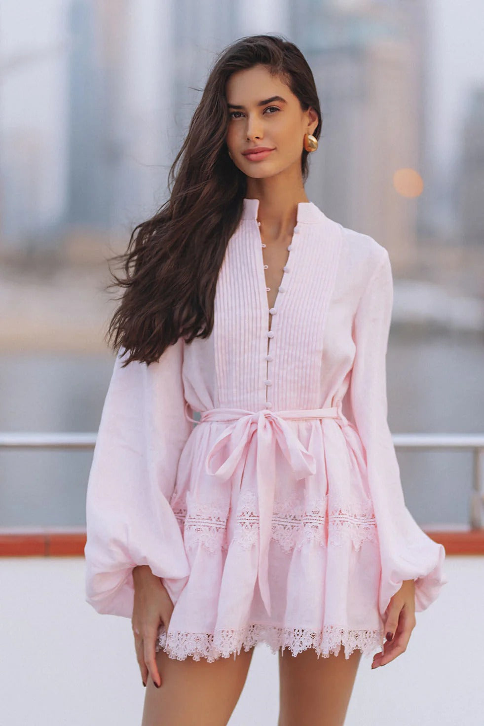 Pink Lace Balloon Mini