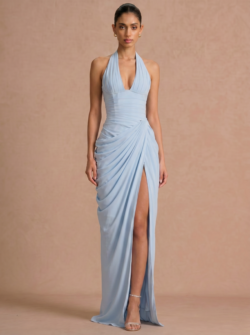 Cleo Draped Maxi - Velvet Elan