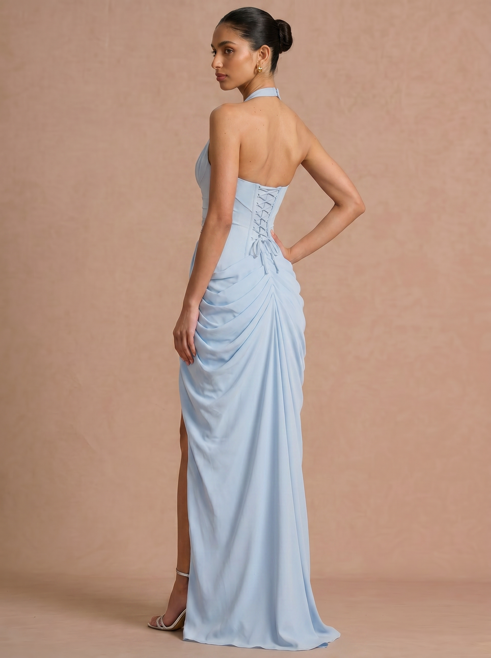 Cleo Draped Maxi - Velvet Elan