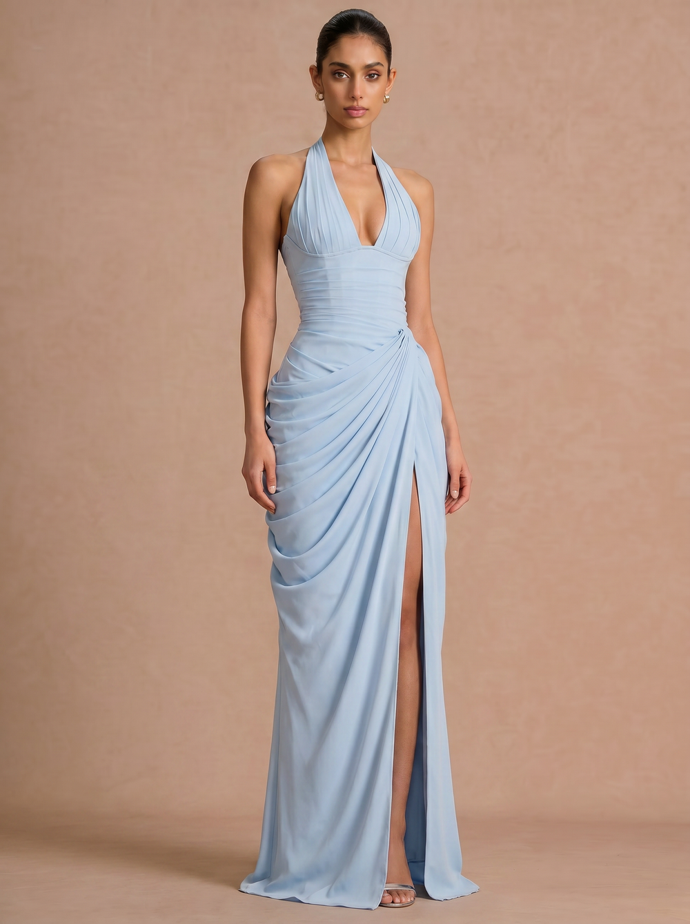 Cleo Draped Maxi - Velvet Elan